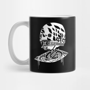 killer robot in boho style ecopop Mug